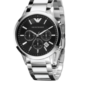 EMPORIO ARMANI AR2434 MEN'S STAINLESS STEEL QUARTZ WATCH - Image 1
