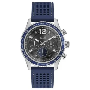 GUESS W071G2 GENTS Watch – BLACK MULTIDIAL with ALL GOLDEN CASE & GOLDEN MESH CHAIN Design - Image 1
