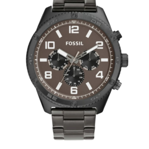 FOSSIL BQ2533 BROX MEN'S WATCH – GREY STAINLESS STEEL & GREY DIAL - Image 1