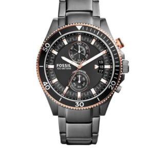 FOSSIL CH2948 MEN'S WAKEFIELD QUARTZ CHRONOGRAPH STAINLESS STEEL GRAY DIAL WATCH – 45MM - Image 1
