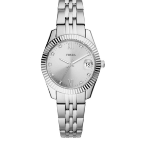 FOSSIL ES4897 SCARLETTE WOMEN'S WATCH SILVER STAINLESS STEEL & SILVER DIAL - Image 1