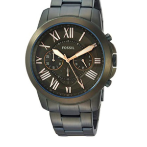 FOSSIL FS5375 MEN'S QUARTZ WATCH – DARK BROWN DIAL, STAINLESS STEEL, 44MM - Image 1