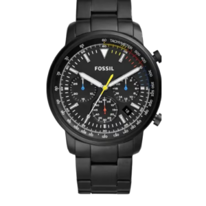 FOSSIL FS5413 BLACK STAINLESS STEEL MEN'S WATCH BLACK DIAL - Image 1