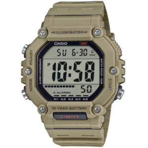 CASIO AE-1600H-5AVD ILLUMINATOR GENTS Watch – SQUARE DIGITAL SCREEN, SKIN CASE & RUBBER STRAP Design - Image 1
