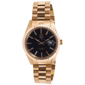 FITRON SS1904001M Gents Watch – Rose Gold, Brown Rolex Style Dial, Quartz Movement - Image 1