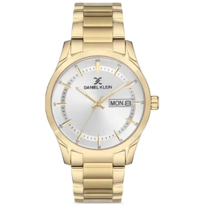 DANIEL KLEIN DK 1.12950.6 GENTS Watch – GOLDEN STEEL CASE, WHITE DIAL & MULTI-FUNCTION QUARTZ Design - Image 1
