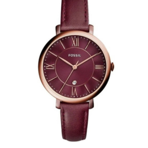 FOSSIL WOMEN’S BURGUNDY STAINLESS STEEL QUARTZ WATCH ES4099 – 36MM - Image 1