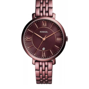 FOSSIL ES4100 JACQUELINE LADIES' WATCH PURPLE STAINLESS STEEL & PURPLE DIAL - Image 1