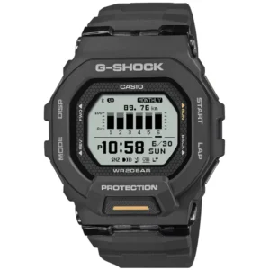 CASIO GBD-200-1A1DR GENTS Watch – HIGH-CONTRAST MIP DISPLAY, BLUETOOTH SMARTPHONE LINK, STEP TRACKER & MATTE BLACK RESIN STRAP Design - Image 1