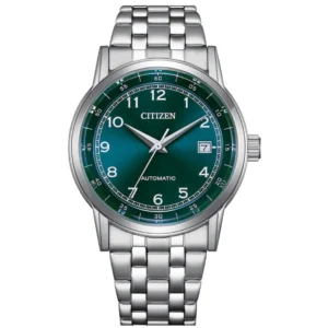 CITIZEN NJ0210-56M GENTS Watch – AUTOMATIC SELF-WINDING MOVEMENT, RADIANT GREEN DIAL WITH ARABIC NUMERALS & SOLID STAINLESS STEEL CHAIN Design - Image 1