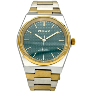 OMAX ACB111N004 GENTS Watch – SILVER DIAL, GOLDEN ACCENTS, SILVER & GOLD TWO-TONE CHAIN, QUARTZ MOVEMENT - Image 1