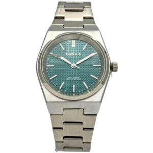 OMAX ACB106A101 LADIES Watch – BLUE DIAL, ALL SILVER STAINLESS STEEL CASE & CHAIN, QUARTZ MOVEMENT - Image 1