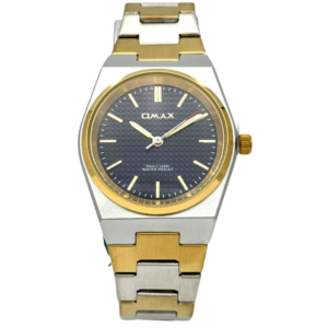 OMAX ACB106T110 LADIES Watch – BLUE DIAL, GOLDEN ACCENTS, SILVER & GOLD TWO-TONE CHAIN, QUARTZ MOVEMENT - Image 1