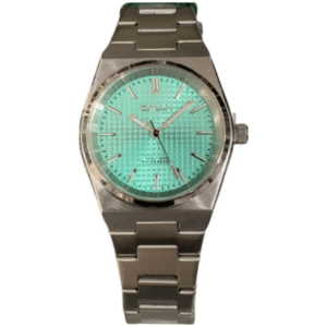OMAX ACB106S098 Women Watch – All Silver Chain, Blue Dial, Quartz Movement - Image 1