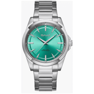 OMAX ACB112I004 Ladies Watch – Silver Stainless Steel Chain, Deep Blue Dial, Quartz Movement - Image 1