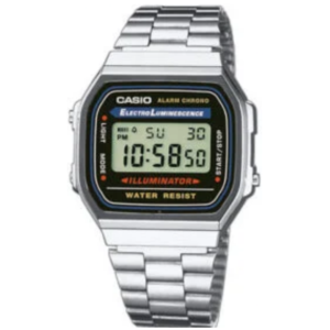 CASIO A168WA-1WD GENTS Watch – VINTAGE DIGITAL DISPLAY, STAINLESS STEEL STRAP, QUARTZ MOVEMENT - Image 1